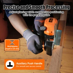 TOPSHAK TS-EP2 7.5-Amp Electric Hand Planer 14500Rpm 3-1/In Wood Planer For Woodworking Chamfer Home DIY Dual Side Dust Outlet -Home-Tools fbf1062f 1c13 451b 8689 005639ceba70