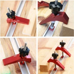 HONGDUI Red Quick Acting Hold Down Clamp Aluminum Alloy T-Slot T-Track Clamp Set Woodworking Tool For Woodworking Table 19 HONGDUI Red Quick Acting Hold Down Clamp Aluminum Alloy T-Slot T-Track Clamp Set Woodworking Tool For Woodworking Table -Home-Tools fdffc28d 03e1 456b a16c 375db63e3df2