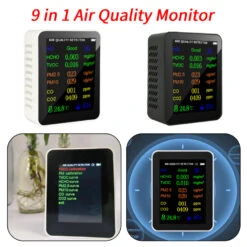 9 In 1 PM2.5 PM10 HCHO TVOC CO CO2 Meter Digital Temperature Humidity Tester LCD Carbon Dioxide Monitor Air Quality Monitor -Home-Tools fe01edaa 505a 4f67 ab1c b14444bed0ec