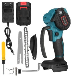 VIOLEWORKS 88VF 6 Inch Portable Electric Pruning Chain Saw Rechargeable Small Woodworking Chainsaw W/ 1/2pcs Battery -Home-Tools ffaa5d0a 6a1d 4fae af2f 512e2fa98ff2